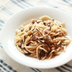 きのことひじきのツナスープパスタ(調理時間:約10分)*後期から