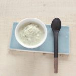 魚とそら豆の豆乳スープ（調理時間：約５分）＊初期から