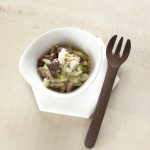 魚としめじのごま和え　（調理時間：約８分）＊完了期から