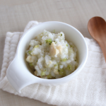 魚とブロッコリーのクリームコーン粥（調理時間：約7分）対象：離乳食中期から
