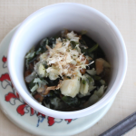 魚とほうれん草のなめこ和え（調理時間：約7分）対象：離乳食後期から