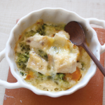 魚とブロッコリーのチーズかぼちゃ（調理時間：約18分※焼き時間含む）対象：離乳食後期から