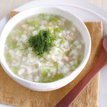 魚とキャベツのあおさうどん（調理時間：約7分）対象：離乳食初期から