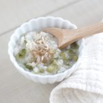 魚と焼き海女海苔のおかか雑炊(調理時間:約3分)対象:中期から