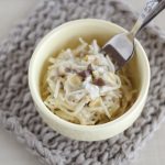 魚ときのこのクリームコーンパスタ（調理時間：約6分）対象：完了期から